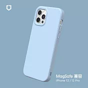 犀牛盾 iPhone 12 / 12 Pro (6.1吋) SolidSuit (MagSafe 兼容) 防摔背蓋手機保護殼- 冰河藍