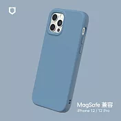 犀牛盾 iPhone 12 / 12 Pro (6.1吋) SolidSuit (MagSafe 兼容) 防摔背蓋手機保護殼- 海潮藍
