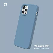 犀牛盾 iPhone 12 Pro Max (6.7吋) SolidSuit (MagSafe 兼容) 防摔背蓋手機保護殼- 海潮藍