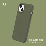 犀牛盾 iPhone 13 mini (5.4吋) SolidSuit (MagSafe 兼容) 防摔背蓋手機保護殼- 海藻綠
