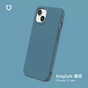犀牛盾 iPhone 13 mini (5.4吋) SolidSuit (MagSafe 兼容) 防摔背蓋手機保護殼- 深海藍