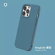 犀牛盾 iPhone 13 Pro (6.1吋) SolidSuit (MagSafe 兼容) 防摔背蓋手機保護殼- 深海藍