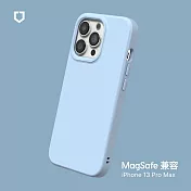 犀牛盾 iPhone 13 Pro Max (6.7吋) SolidSuit (MagSafe 兼容) 防摔背蓋手機保護殼- 冰河藍