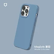 犀牛盾 iPhone 13 Pro Max (6.7吋) SolidSuit (MagSafe 兼容) 防摔背蓋手機保護殼- 海潮藍
