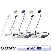 SONY WI-C100 藍牙頸掛式耳機 灰褐