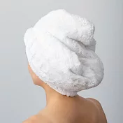 橋爪商店 日本製超吸水包髮巾 白色