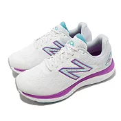 New Balance 慢跑鞋 W680 V7 D 寬楦 女鞋 白 紫 反光 緩震 NB 紐巴倫 W680WN7-D