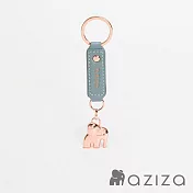 aziza 小象造型鑰匙圈  薄暮藍