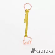 aziza 鏤空小象素色吊飾鑰匙圈  新芽綠