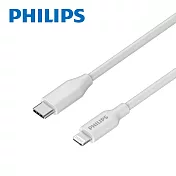 Philips 飛利浦 lightning 原廠認證MFI快充線 100cm DLC4549V