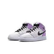 NIKE AIR JORDAN 1 MID (GS) 中大童籃球鞋-紫-DQ8423501 US5 紫色