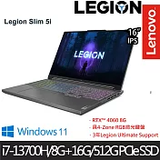 【記憶體升級】Lenovo 聯想 Legion Slim 5 82YA003NTW 16吋/i7-13700H/24G/512G SSD/RTX 4060/電競筆電
