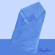 【OKPOLO】台灣製造純棉抱巾-2條入(給寶貝最好的呵護) 天藍*2