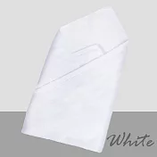 【OKPOLO】台灣製造純棉抱巾-2條入(給寶貝最好的呵護) 純白*2