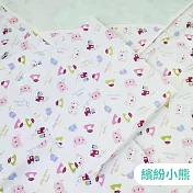 【OKPOLO】台灣製造四層紗雙色連帽包巾-1入(涼爽透氣) 繽紛小熊