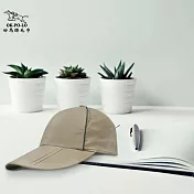 【OKPOLO】台灣製造三折反光休閒帽(可折疊收納) 卡其
