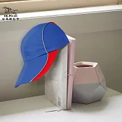 【OKPOLO】剪裁款反光路跑帽(剪裁設計穿戴更舒適) 寶藍/紅