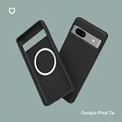 犀牛盾 Google Pixel 7a (6.1吋) SolidSuit (Magsafe 兼容) 防摔背蓋手機保護殼 - 經典黑