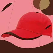 【OKPOLO】新款透氣接片網布帽(透氣舒適) 紅/黑