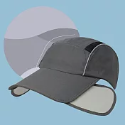 【OKPOLO】擴展帽沿造型帽(透氣舒適) 鐵灰