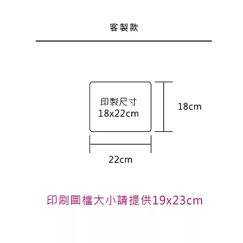 【rue de mode】  可客製化 i Style滑鼠墊 (18x22cm) 客製化說明圖