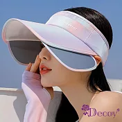 【Decoy】彩虹少女＊漸層伸縮帽沿防曬遮陽帽/紫