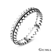 GIUMKA925純銀戒指疊戴女尾戒潮流個性鋸齒造型食指關節戒線戒銀飾推薦 MRS22024 4 美國圍4號