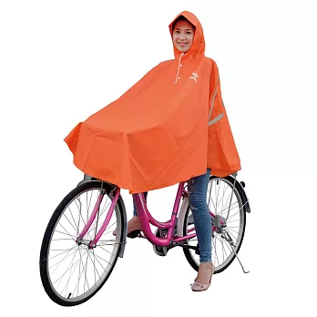 JUMP 將門 自行車 腳踏車 防水反光風雨衣 亮橙橘