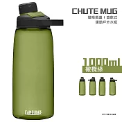 CAMELBAK 1000ml Chute Mag 戶外運動水瓶Tritan Renew  橄欖綠