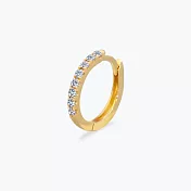 【JOY COLORi】 18k黃金 滿天星 圓鑽鑽石耳環（單邊）