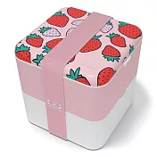 【monbento夢邦多】原創方形雙層便當盒-芝芝莓莓