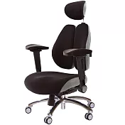GXG 記憶棉 DUO KING 雙背工學椅(鋁腳/4D弧面摺疊手) TW-3008 LUA1D