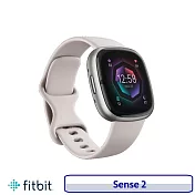 Fitbit Sense 2 進階健康智慧手錶 內建GPS  月光白