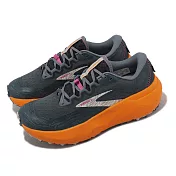 Brooks 越野跑鞋 Caldera 6 男鞋 灰 橘 氮氣中底 厚底 戶外 覓食限定版 1103791D042