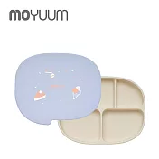 MOYUUM 韓國 白金矽膠吸盤式餐盤盒 對話框系列 - 薰衣草下午茶