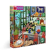 eeBoo 1000片拼圖 - 綠色廚房 ( Green Kitchen 1000 Piece Puzzle )