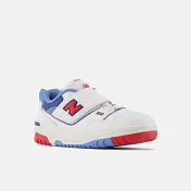 New Balance 550 中大童休閒鞋-白紅藍-PHB550CH-M 20 白色