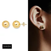 SHASHI 紐約品牌 Paloma 優雅金色圓球耳環 亮面金珠耳環