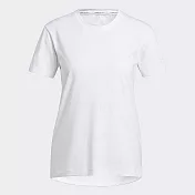 ADIDAS AEROKNIT TEE 女短袖上衣-白-GQ9430 L 白色