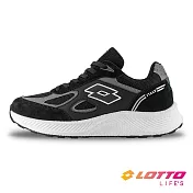 【LOTTO 義大利】男 TITAN 經典跑鞋- 25.5cm 黑/白