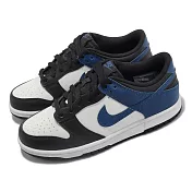 Nike 休閒鞋 Dunk Low GS 女鞋 大童鞋 白 黑 藍 Industrial Blue 經典 DH9765-104