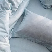 純粹眠｜輕奢棉系列-床包四件組(雙人) 冥想藍