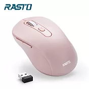 RASTO RM13 六鍵式超靜音無線滑鼠 粉紅