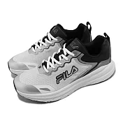 Fila 慢跑鞋 Flying Saucer 男鞋 白 黑 透氣 路跑 運動鞋 斐樂 1J917X104