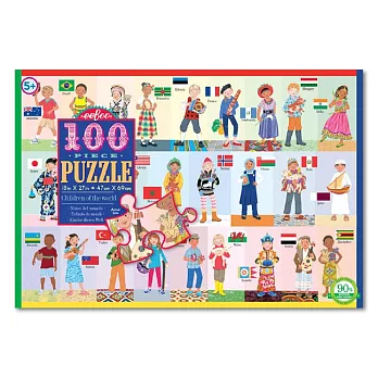 eeBoo 拼圖 - Children of the World 100 Piece Puzzle 小小地球村 (100片)