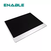 【ENABLE】極簡 鋁合金 超滑順滑鼠墊－標準版(靜音/防水/抗髒污/低摩擦)- 銀色