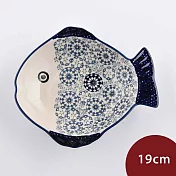 波蘭陶 悠然隨影系列 魚形深盤 19cm 波蘭手工製