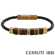 【Cerruti 1881】限量2折 義大利經典編織不銹鋼扣手環 全新專櫃展示品(CB1401)