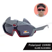 【SUNS】兒童彈力太陽眼鏡 帥氣鋼鐵人造型 寶麗來鏡片 抗UV400 S121 鋼鐵灰