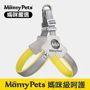Ｍamy Pets 寵物多層透氣Ｙ型胸背帶。夜光型 M M 活力黃